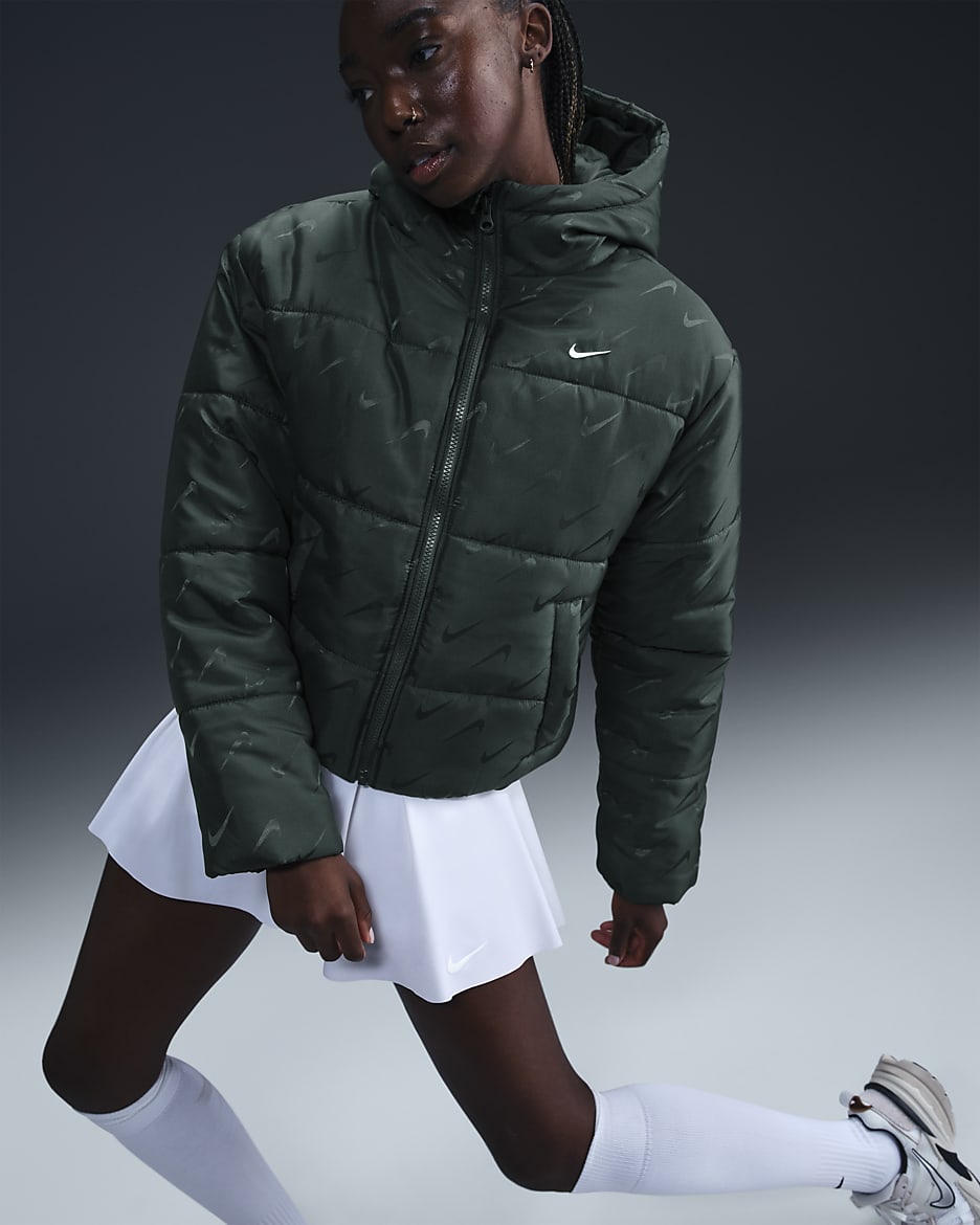 Nike parka green on sale